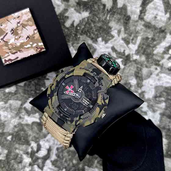 Patriot 005CMGRSU ЗСУ Зелений камуфляж Паракордовий ремінець Khaki + Коробка. SBR Київ