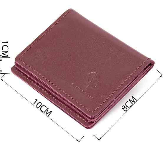 Шкіряна обкладинка для автодокументів GRANDE PELLE 11491 Бордовий Київ