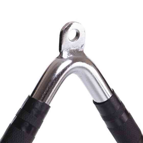 Рукоятка для тяги на трицепс V-образная обрезиненная Zelart 2739 Киев