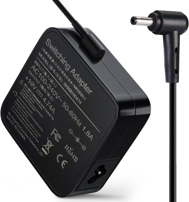 Зарядний пристрій для ноутбука 90W SK90B190474, сумісний з Asus Q524, Q534 (Англійська вилка + перехідник у комплекті) Київ - фото 1