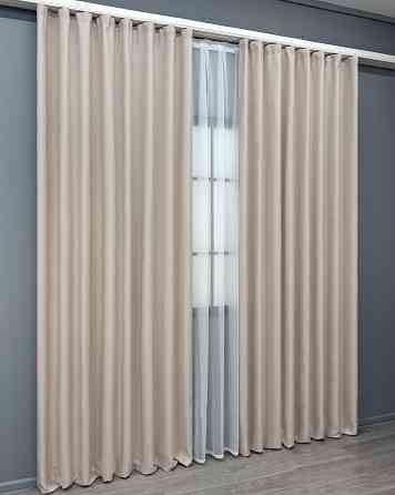 Комплект готовых штор VR-Textil Рогожка TERRA LUXE № 2067ш Таш 150х270 см 2 шт (33-1293) Киев
