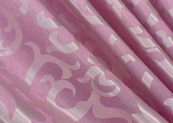 Комплект готових штор VR-Textil Жакард Вензель № 476ш Рожевий 200х270 см 2 шт (32-308) Київ