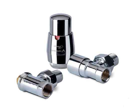 Комплект вентилів термостатичний Vario Term ROYAL, кутовий, хром. Київ