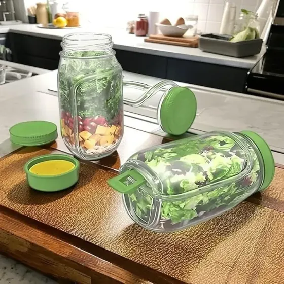 Ланч бокс в форме банки с герметичной крышкой Коломия