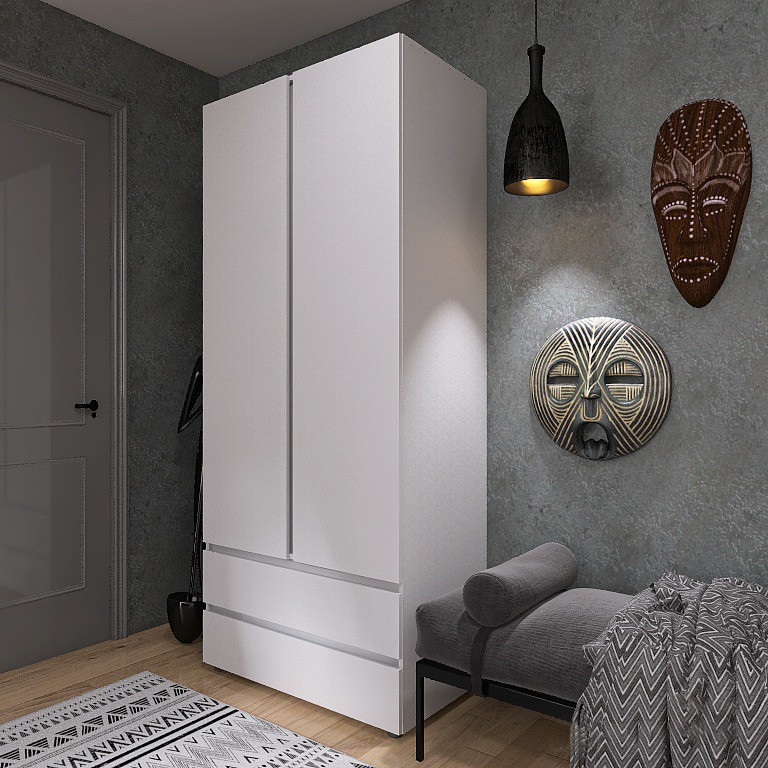 Шафа дводверна Еверест ШЛ-2 Лайт Німфея Альба (DTM-4676) Львів - фото 3