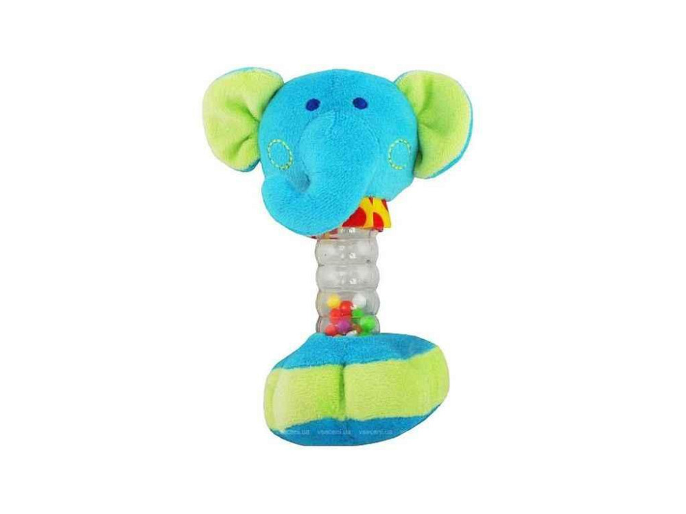 Подвеска плюшевая музыкальная YF-1069 E Слоник, blue, голубой ТМ BABY MIX Киев - изображение 1