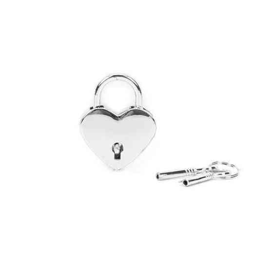 Замочок Liebe Seele Heart Shape Padlock Silver (2 шт.) Sex Aura Київ