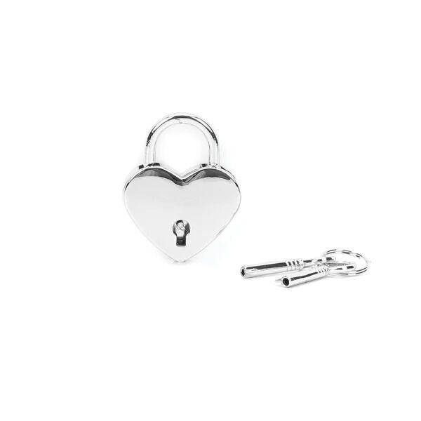 Замочок Liebe Seele Heart Shape Padlock Silver (2 шт.) Sex Aura Київ - фото 1