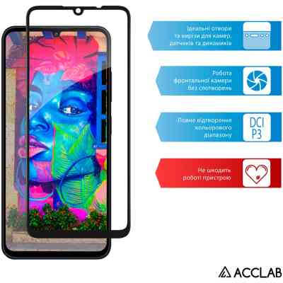 Скло захисне ACCLAB Full Glue ZTE Blade A55 Black (1283126598852) Вінниця
