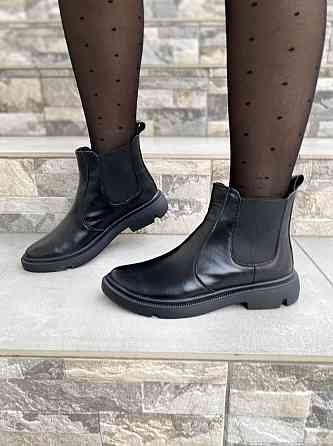 Черевики жіночі M.KRAFT чорні шкіра натуральна висота 11см (4396) Коломыя