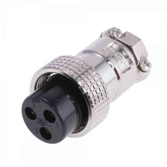 Роз'єм MIC 323 mini (гніздо), під кабель, 3pin, діам.-12мм Полтава