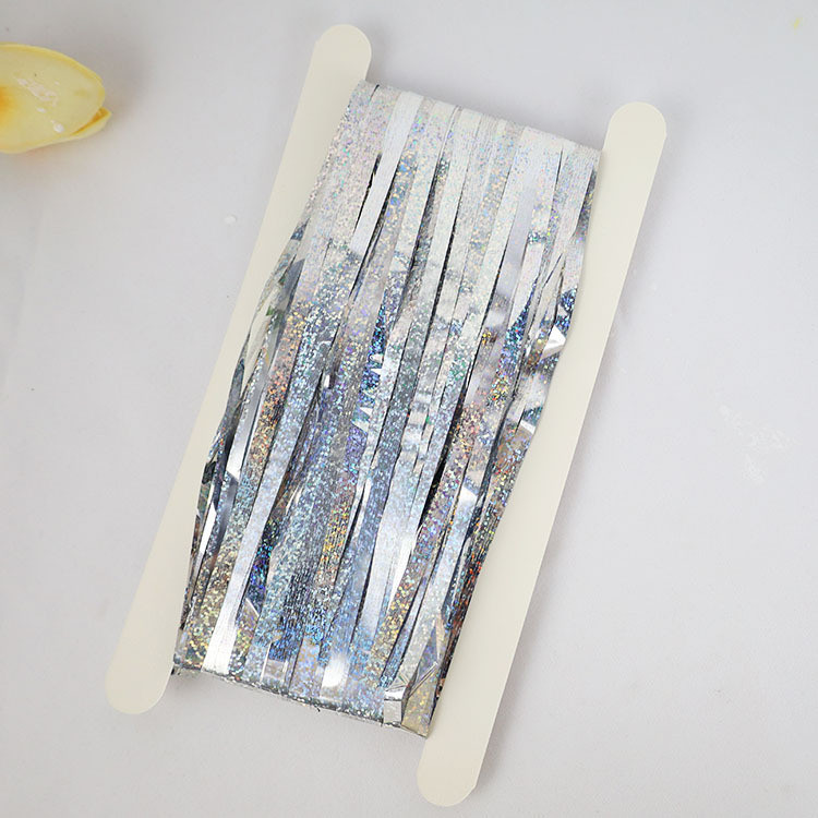 Фотозона дощик з голограмою 2 м на 1 м сріблястий Київ - фото 9