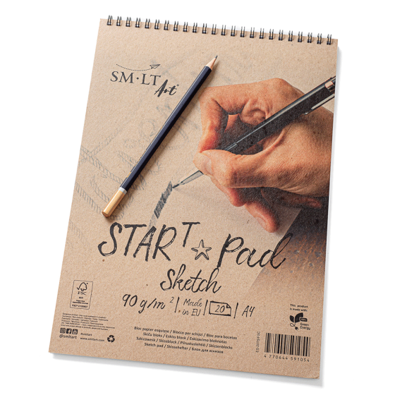 Альбом для эскизов на спирали STAR T А4 90г/м2 20л SM-LT Art Киев