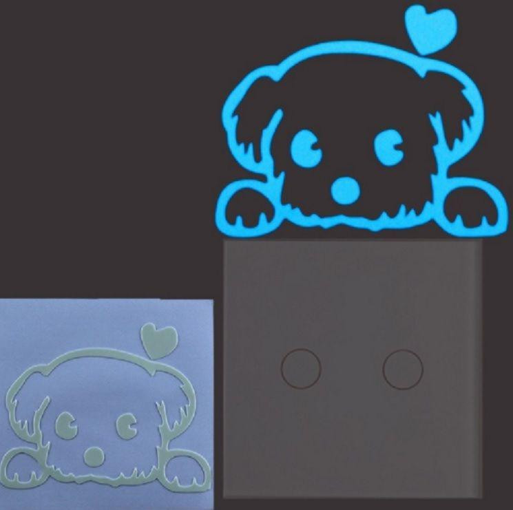 Фосфоная наклейка Собака 10 на 10 см голубой Киев - изображение 5