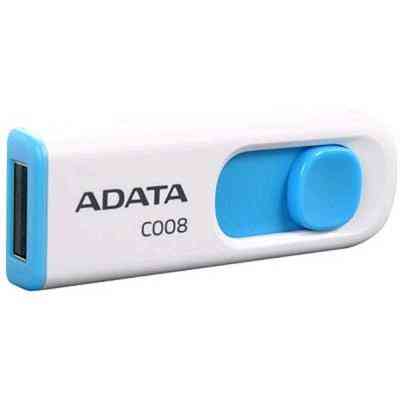 USB флеш накопитель ADATA 64GB C008 White+Blue USB 2.0 (AC008-64G-RWE) Винница