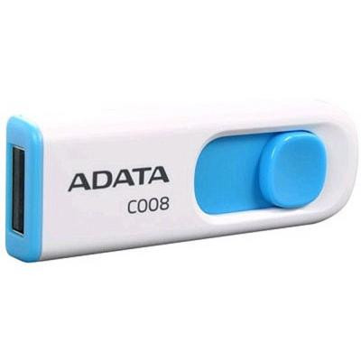 USB флеш накопитель ADATA 64GB C008 White+Blue USB 2.0 (AC008-64G-RWE) Винница - изображение 2