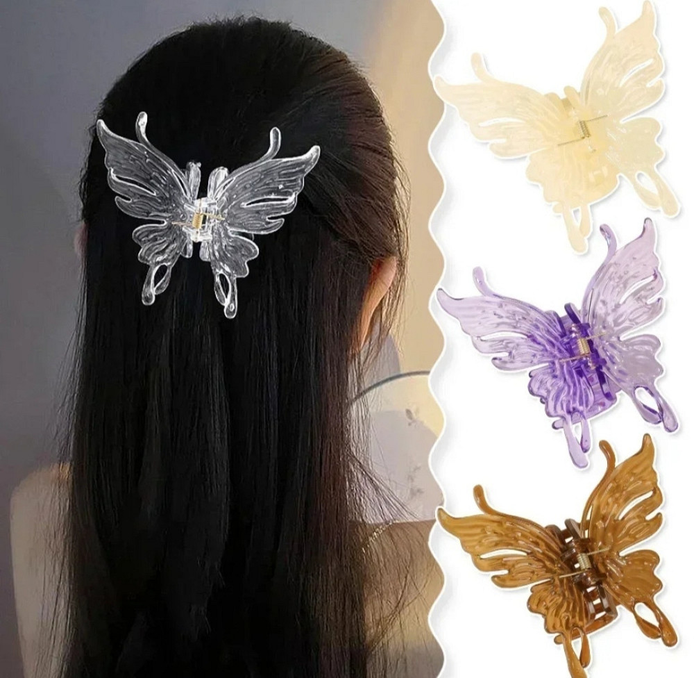 Заколка-крабік метелик велика Сміла - фото 2