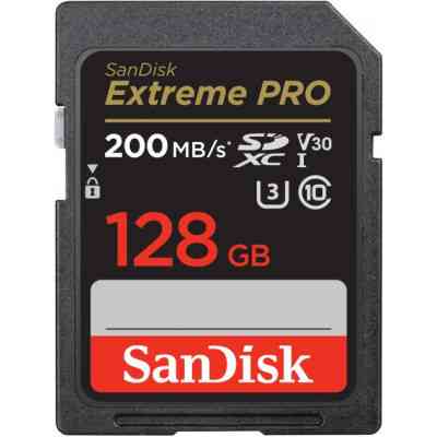 Карта пам&apos;яті SanDisk 128GB SD class 10 UHS-I U3 V30 Extreme (SDSDXXD-128G-GN4IN) Вінниця