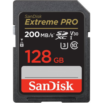 Карта пам&apos;яті SanDisk 128GB SD class 10 UHS-I U3 V30 Extreme (SDSDXXD-128G-GN4IN) Вінниця - фото 1
