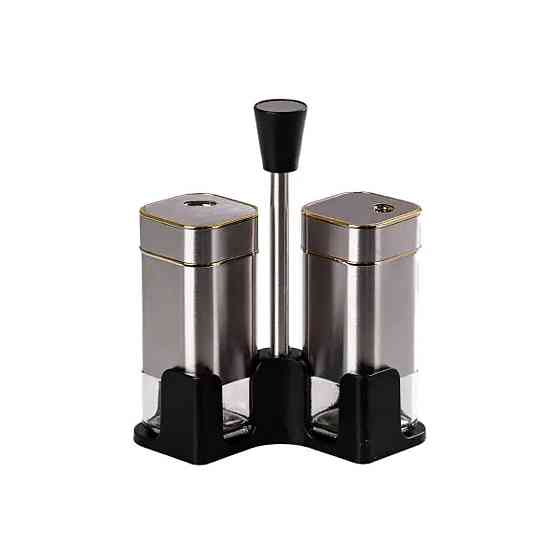 TS Kitchen Набір для спецій на підставці 2 баночки для солі та перцю по 120 мл HP531T1005J Киев