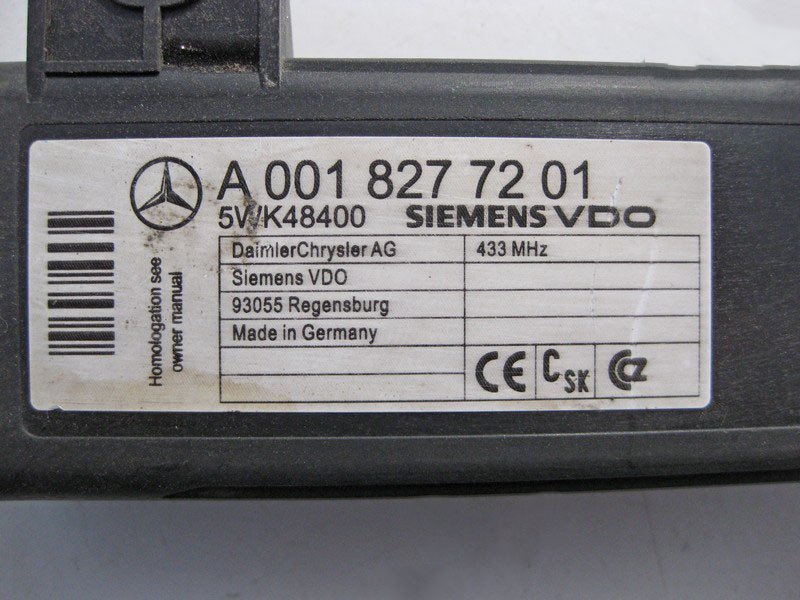 Mercedes-Benz  A0018277201 Антена контролю тиску шин RDK GL X164 ML W164 S-Class W221 E-Class W211 CL C216 CLS C219 SL R230 R-Class W251 Одеса - фото 3