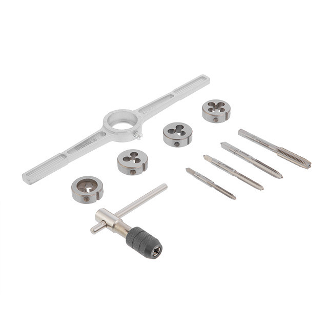 Набор плашек и метчиков, 10 ед., M4, M5, M6, M8 INTERTOOL SD-8025 Киев - изображение 2