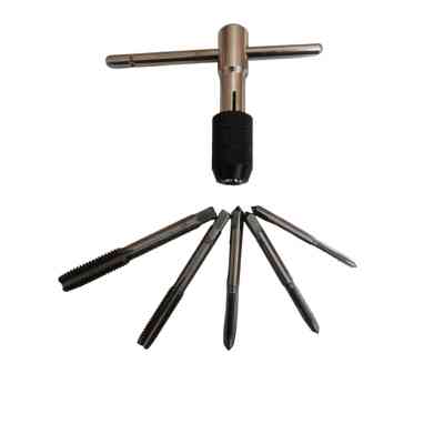 Мітчик Werk набір з Т-подібним тримачем 6 од. (4x0.7, 5x0.8, 6x1.0, 8x1.25, 10x1.5 мм) (122730) Вінниця