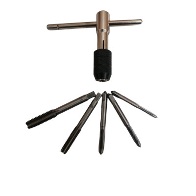 Мітчик Werk набір з Т-подібним тримачем 6 од. (4x0.7, 5x0.8, 6x1.0, 8x1.25, 10x1.5 мм) (122730) Вінниця - фото 1