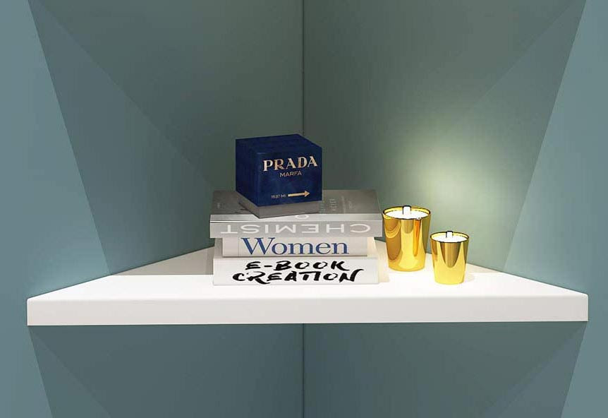 Угловая настенная полка 