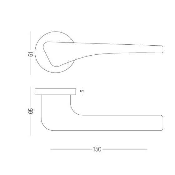Ручка A-2022 SC Матовый хром Киев