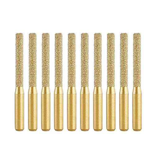 Насадки фрезы 10шт алмазные, хвостовик 6.35мм, для керамогранита камня, кейс Винница