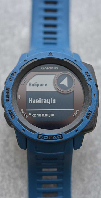 Смарт -Часы Garmin Instinct Solar Blue Киев - изображение 5