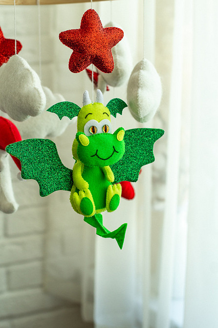 Дитячий мобіль на ліжечко «Дракон» Київ - фото 10