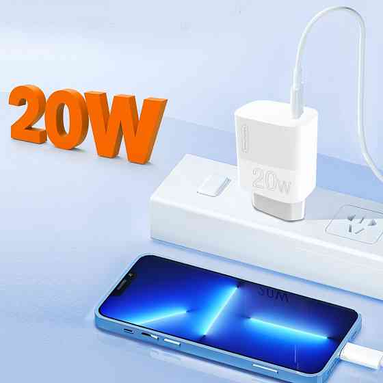 Зарядное устройство WUW-C196 20W с USB-C, белое Киев