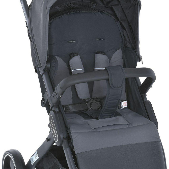 Коляска дитяча EL CAMINO DYNAMIC PRO Charcoal прогулянкова з чохлом дощовиком Сіра (ME 1053-3) Чернігів - фото 9