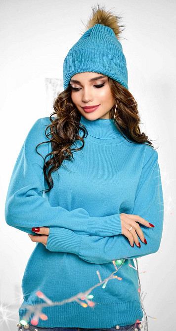 Теплий гольф із високою стійкою Київ - фото 2