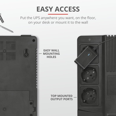 Источник бесперебойного питания Trust Maxxon 800VA UPS (23326_TRUST) Винница - изображение 11