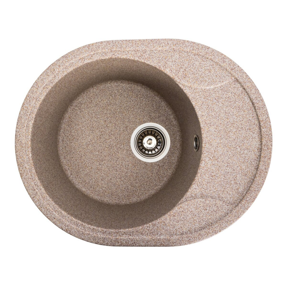 VALESO Гранітна мийка для кухні VALESO ONYX 5847 матова Карамель Київ - фото 1