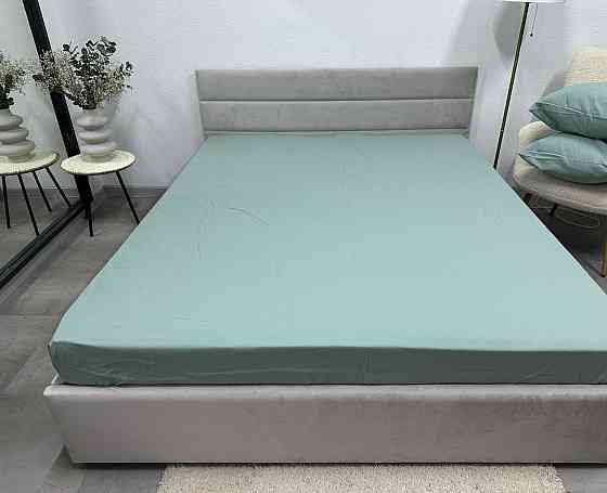 Ecotton Простирадло на резинці Ecotton 160х200 см фланель з бавовни Мint м'ятний Коломия