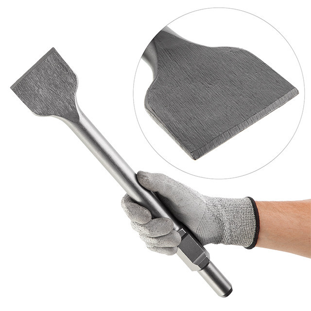 Зубило плоске, HEX, 75 мм, 410×30 мм INTERTOOL SD-0463 Киев - изображение 2