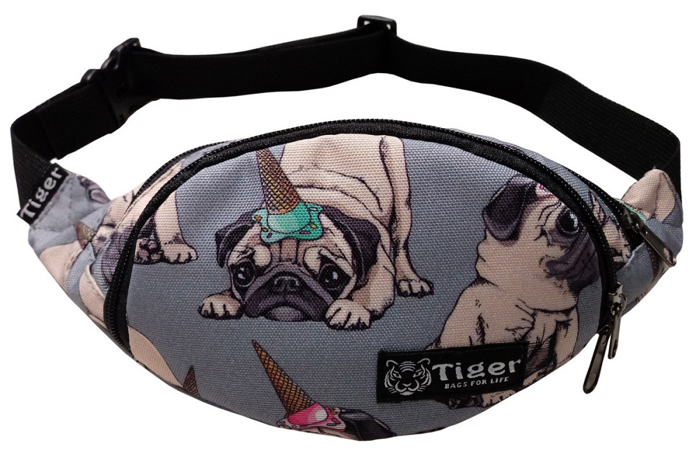 Сумка-бананка Tiger Rio Print+ Веселий мопс S217730 Київ - фото 1