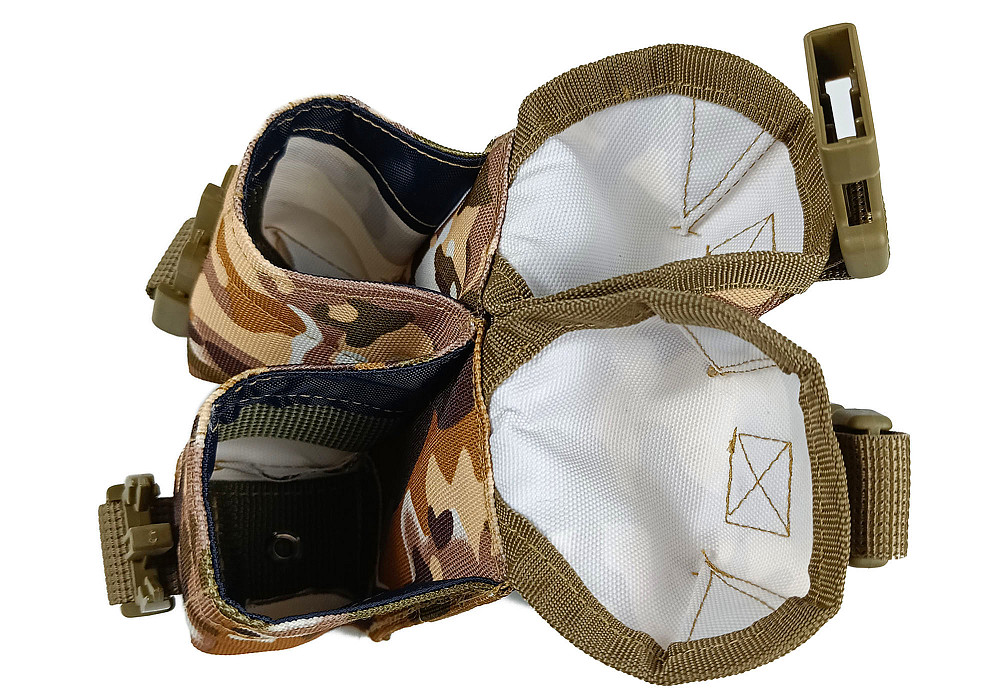 Підсумок гранатний подвійний Multicam Arid (степовий) (MOLLE, підсумок для гранат на розгрузку, жилет, РПС) Коломия - фото 5