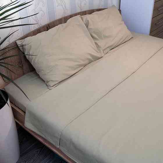 Підковдра 180x215 Поплін GM Textile 120 г/м2 Бавовна (Світло-коричневий) Суми