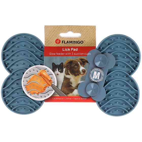 Flamingo Lick Pad Yummee ФЛАМІНГО ЛИЗАЛЬНИЙ КИЛИМОК антистрес для собак і котів Київ