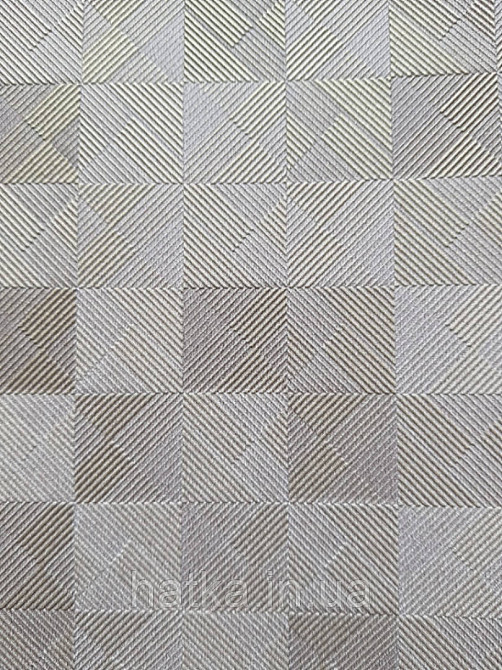 Шпалери метрові вінілові на флізелін AdaWall Beta метрові однотонні під тканину під льон білий з сірим Київ - фото 3