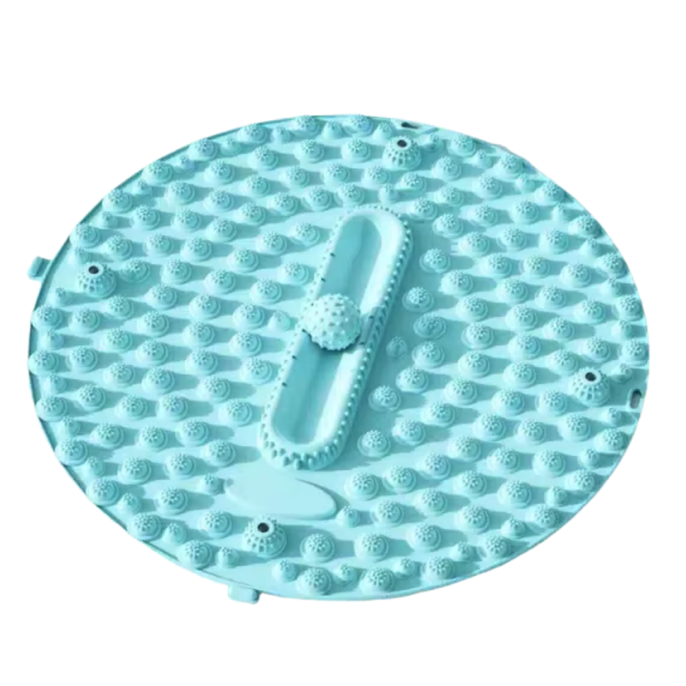 Килимок для масажу ніг круглий 55х55 см акупунктурний масажний для: йоги, стоп акупунктурних точок і тіла, бірюзовий Кам'янець-Подільський - фото 5