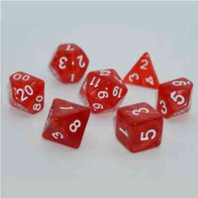 Набор кубиков для настольных игр Games 7 Days Pearl 7 Dice Set - Red (g7dpearl03) Винница