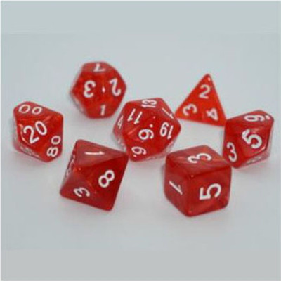 Набор кубиков для настольных игр Games 7 Days Pearl 7 Dice Set - Red (g7dpearl03) Винница - изображение 1