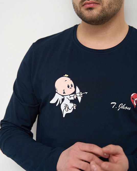 Мужская пижама хлопковая - Купидончик - Family look для пары Tom John 93431 XXL Киев - изображение 6