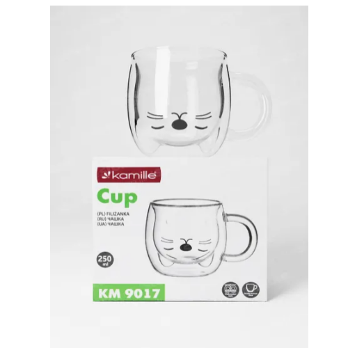 Чашка 250мл скло 9017 KAMILLE Житомир